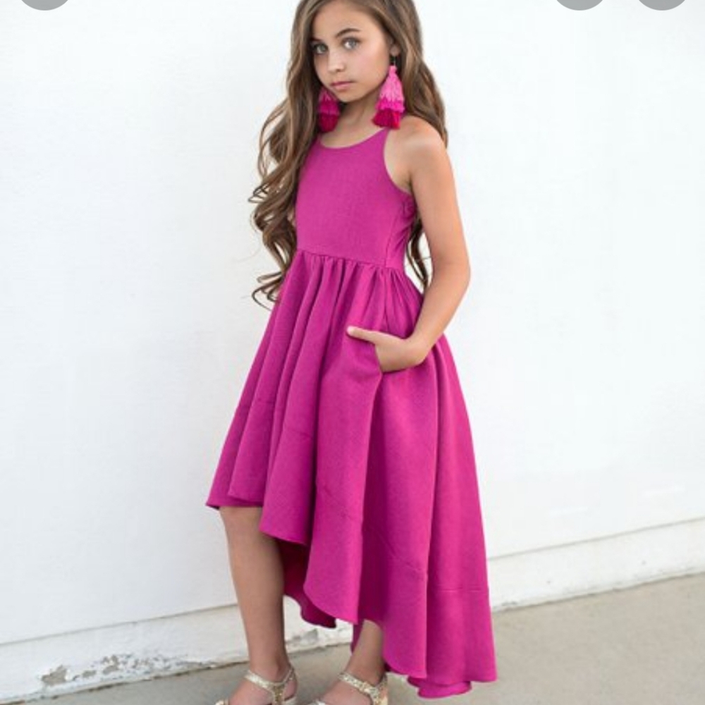 Girls' High Low Dress